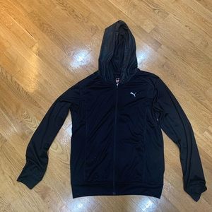 Puma black workout hoodie